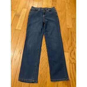 Style & Co Straight Leg women's blue medium wash mid rise casual jeans size 6